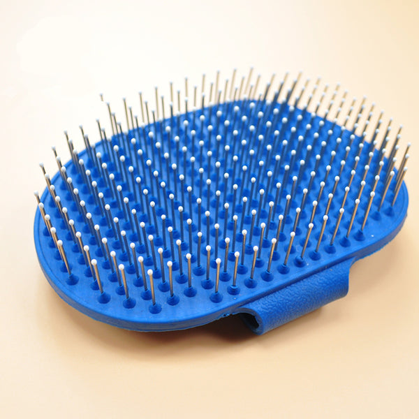 Pet Glove Brush with Steel Massage Pins