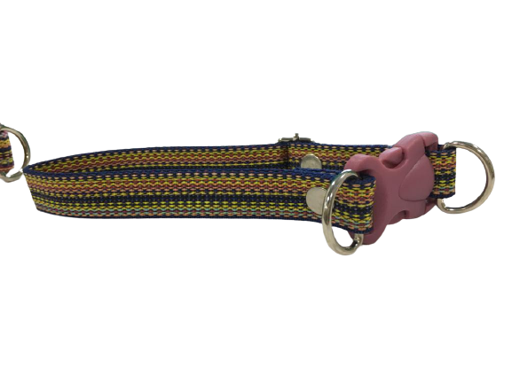 Colourful Threaded Dog Collar for Medium Breeds