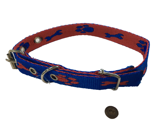 Colourful Nylon Dog Collar for Medium Breeds