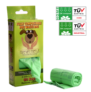 Forever Friend Fully Compostable Dog Waste Bags (60 bags)