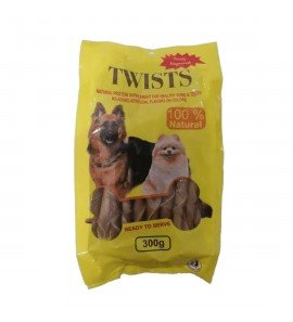 Seepet Whole Twists Rawhide Dog Treats 300g