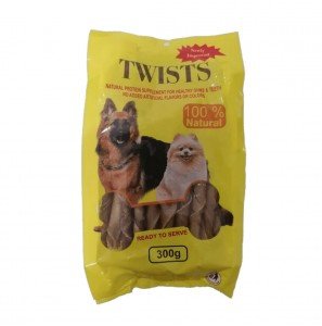 Seepet Whole Twists Rawhide Dog Treats 300g