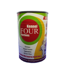 Vetgrow Kennel Four Portions Wet Food For Adult Dogs 400g