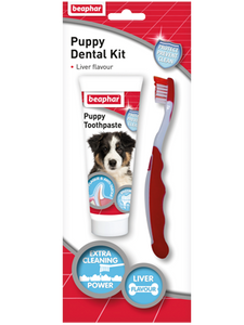 Beaphar Puppy Dental Kit (Paste & Brush) 50g