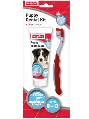 Beaphar Puppy Dental Kit (Paste & Brush) 50g