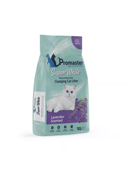 Promaster Super White Bentonite Clumping Cat Litter