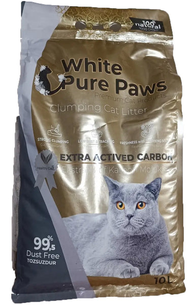 White Pure Paws Clumping Cat Litter