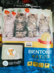 Baby Powder Scented Bentonite Cat Litter 5L