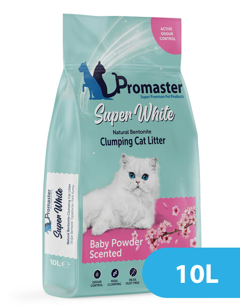 Promaster Super White Bentonite Clumping Cat Litter