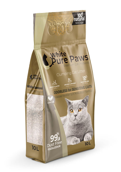 White Pure Paws Clumping Cat Litter