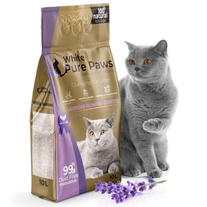 White Pure Paws Clumping Cat Litter