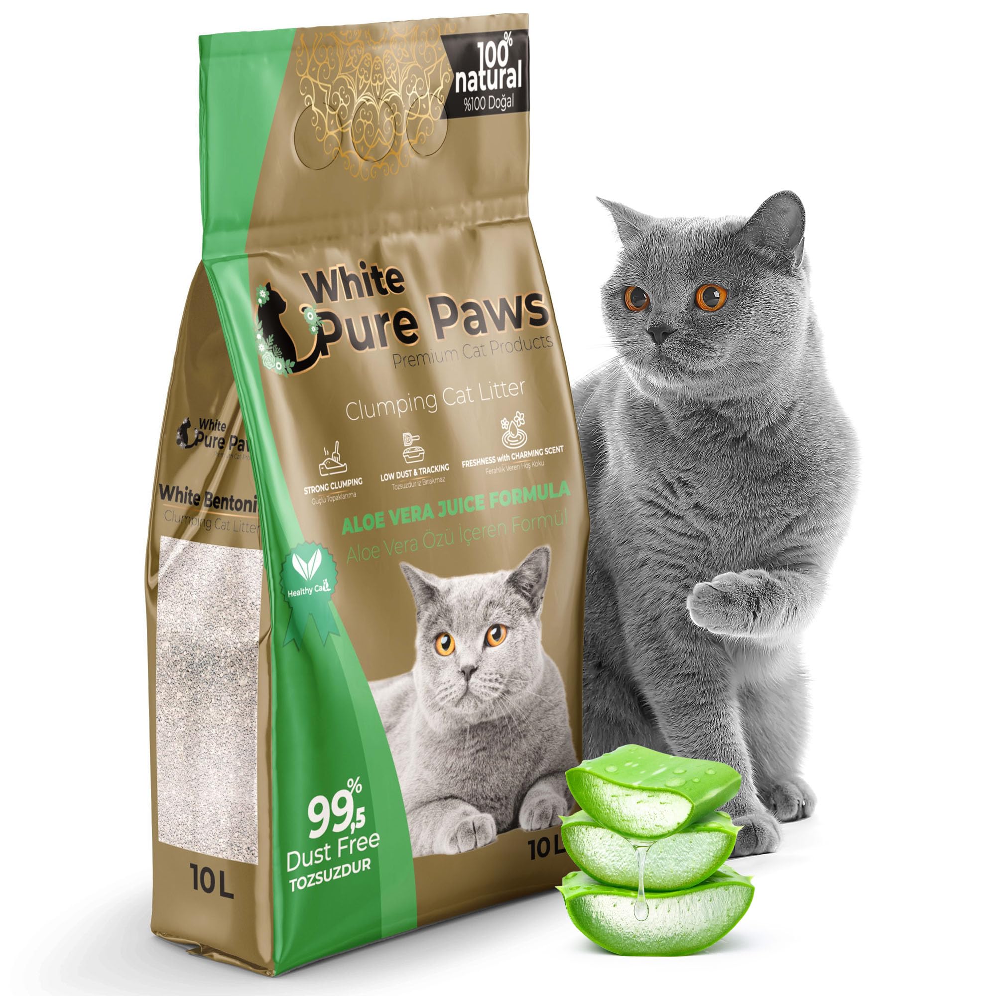 White Pure Paws Clumping Cat Litter