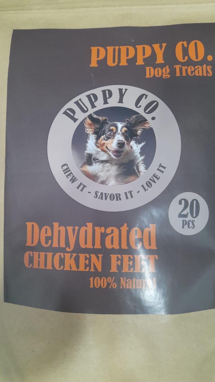 PUPPY CO. Dehydrated Chicken Feet