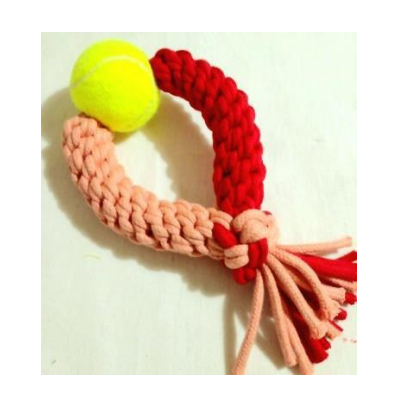 Braided Rope with Ball Toy