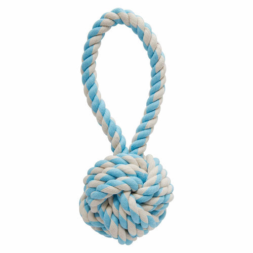 Braided Rope Ball with Handle Toy