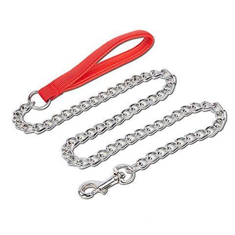 Steel Chain Lead with Nylon Handle