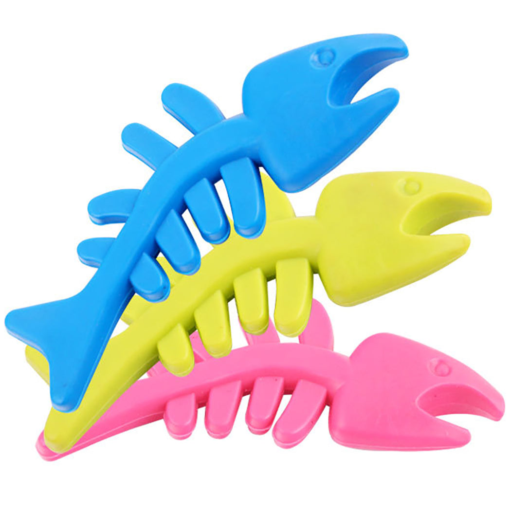 Rubber Fish Bone Toy