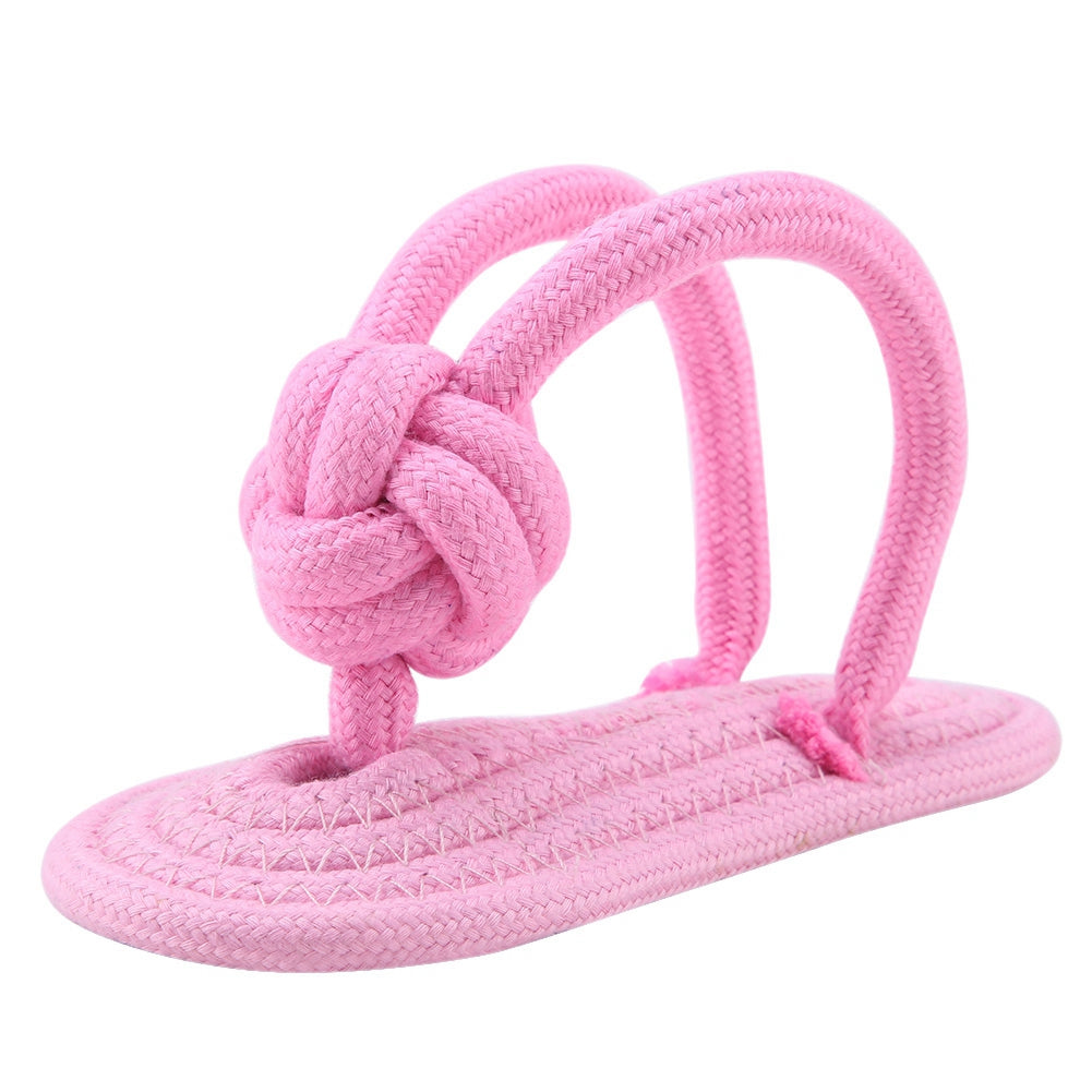 Braided Rope Slipper Toy