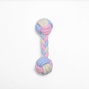 Braided Rope Dumbbell Toy