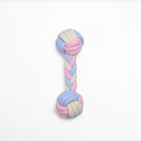 Braided Rope Dumbbell Toy