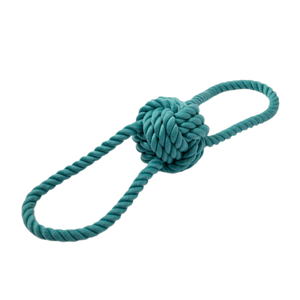 Braided Rope Ball with Handles Toy