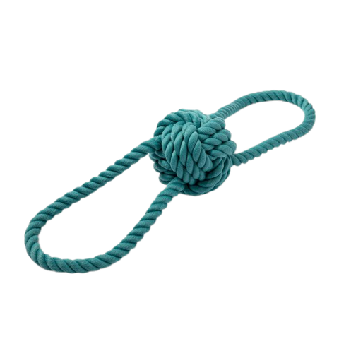 Braided Rope Ball with Handles Toy