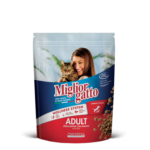 Migliorgatto Adult Cat Kibble With Beef