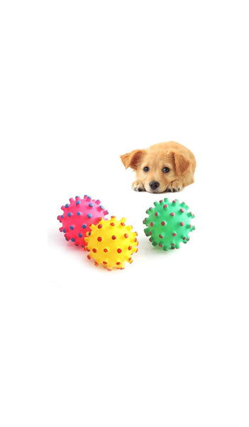 Spiked Ball Squeaky Toy