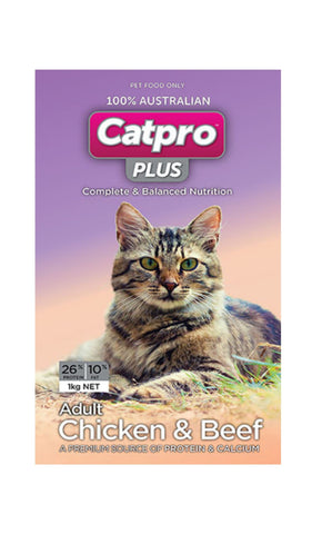 Catpro Plus Adult Chicken & Beef 1kg
