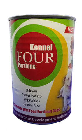 Vetgrow Kennel Four Portions Wet Food For Adult Dogs 400g