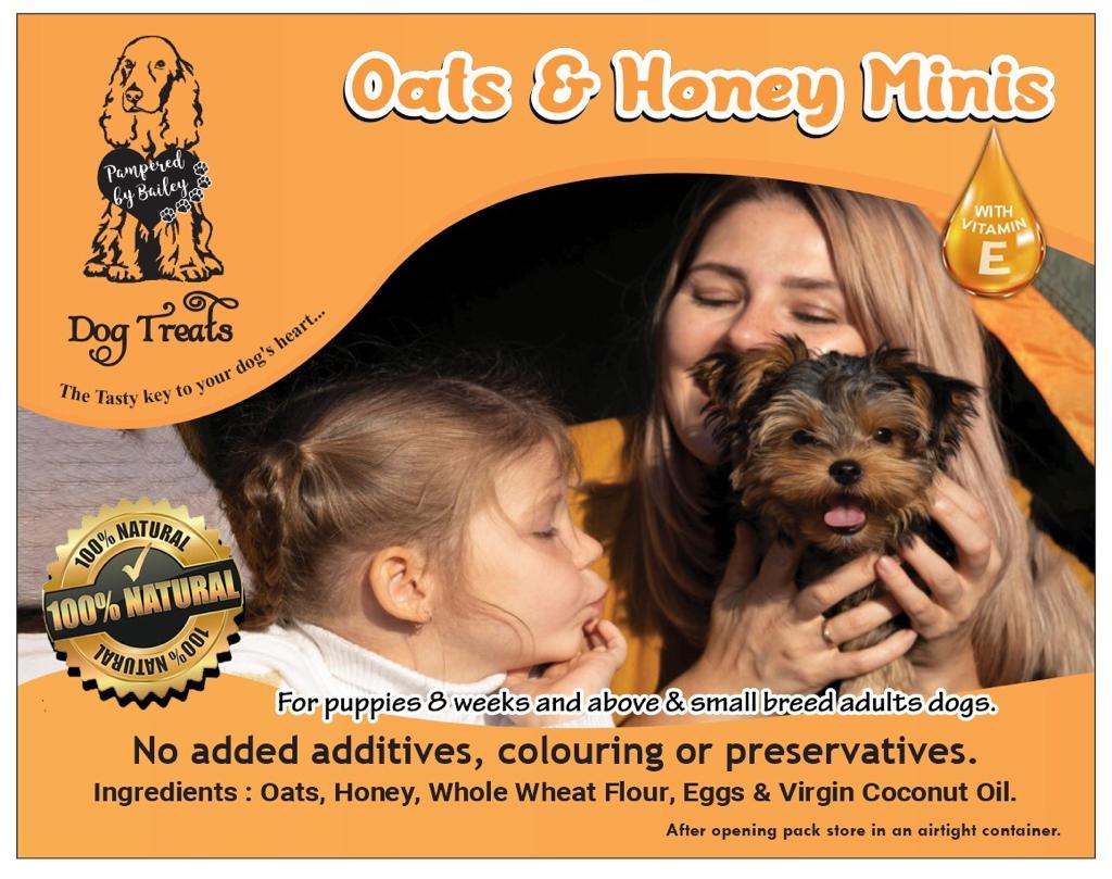 Oats & Honey Minis Dog Treats with Vitamin-E 150g