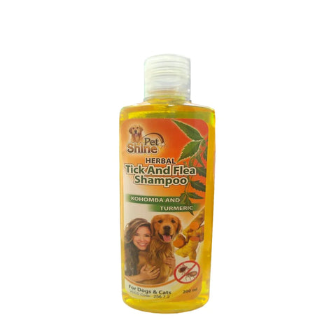 Herbal Tick & Flea Kohomba & Turmeric Shampoo for Cats & Dogs 200ml