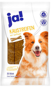 JA! Chicken Chewing Strips for Dogs (20 Pieces)