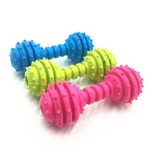 Dumbbell Ringlet Chew Toy with Bell