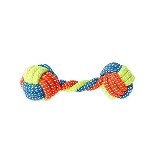 Knotted Dumbell Rope Ball Toy